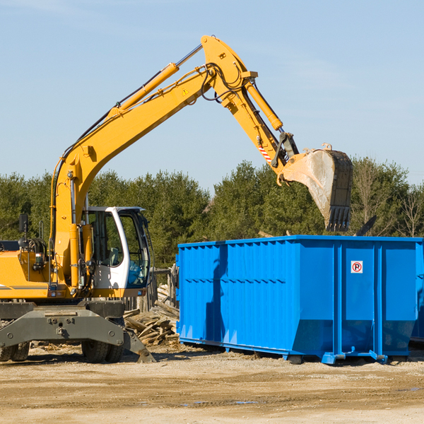 can i choose the location where the residential dumpster will be placed in Sun Valley